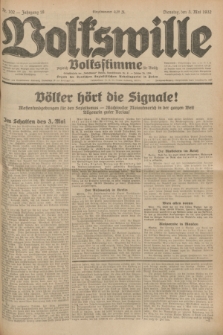 Volkswille : zugleich Volksstimme für Bielitz : Organ der Deutschen Sozialistischen Arbeitspartei in Polen. Jg.18, Nr. 102 (3 Mai 1932) + dod.