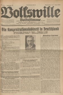 Volkswille : zugleich Volksstimme für Bielitz : Organ der Deutschen Sozialistischen Arbeitspartei in Polen. Jg.18, Nr. 124 (2 Juni 1932) + dod.