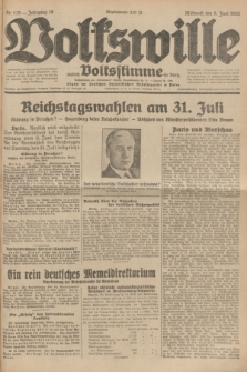 Volkswille : zugleich Volksstimme für Bielitz : Organ der Deutschen Sozialistischen Arbeitspartei in Polen. Jg.18, Nr. 129 (8 Juni 1932) + dod.
