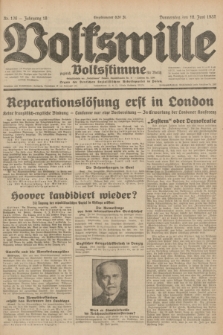 Volkswille : zugleich Volksstimme für Bielitz : Organ der Deutschen Sozialistischen Arbeitspartei in Polen. Jg.18, Nr. 136 (16 Juni 1932) + dod.