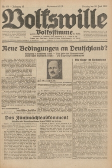 Volkswille : zugleich Volksstimme für Bielitz : Organ der Deutschen Sozialistischen Arbeitspartei in Polen. Jg.18, Nr. 139 (19 Juni 1932) + dod.