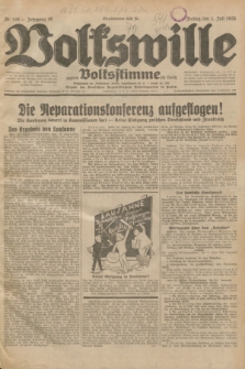 Volkswille : zugleich Volksstimme für Bielitz : Organ der Deutschen Sozialistischen Arbeitspartei in Polen. Jg.18, Nr. 148 (1 Juli 1932) + dod.