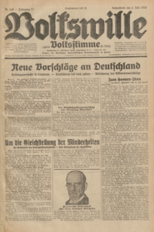 Volkswille : zugleich Volksstimme für Bielitz : Organ der Deutschen Sozialistischen Arbeitspartei in Polen. Jg.18, Nr. 149 (2 Juli 1932) + dod.