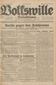 Volkswille : zugleich Volksstimme für Bielitz : Organ der Deutschen Sozialistischen Arbeitspartei in Polen. Jg.18, Nr. 152 (6 Juli 1932) + dod.