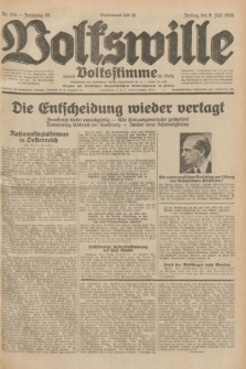 Volkswille : zugleich Volksstimme für Bielitz : Organ der Deutschen Sozialistischen Arbeitspartei in Polen. Jg.18, Nr. 154 (8 Juli 1932) + dod.