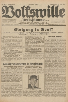 Volkswille : zugleich Volksstimme für Bielitz : Organ der Deutschen Sozialistischen Arbeitspartei in Polen. Jg.18, Nr. 164 (20 Juli 1932) + dod.