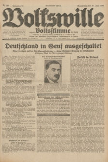 Volkswille : zugleich Volksstimme für Bielitz : Organ der Deutschen Sozialistischen Arbeitspartei in Polen. Jg.18, Nr. 165 (21 Juli 1932) + dod.