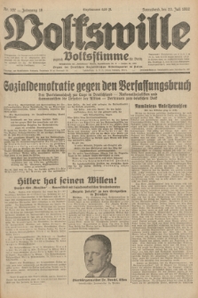 Volkswille : zugleich Volksstimme für Bielitz : Organ der Deutschen Sozialistischen Arbeitspartei in Polen. Jg.18, Nr. 167 (23 Juli 1932) + dod.