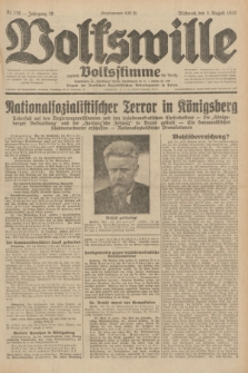 Volkswille : zugleich Volksstimme für Bielitz : Organ der Deutschen Sozialistischen Arbeitspartei in Polen. Jg.18, Nr. 176 (3 August 1932) + dod.
