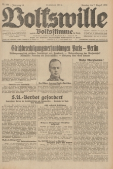 Volkswille : zugleich Volksstimme für Bielitz : Organ der Deutschen Sozialistischen Arbeitspartei in Polen. Jg.18, Nr. 180 (7 August 1932) + dod.