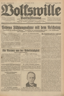 Volkswille : zugleich Volksstimme für Bielitz : Organ der Deutschen Sozialistischen Arbeitspartei in Polen. Jg.18, Nr. 192 (23 August 1932) + dod.