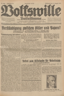 Volkswille : zugleich Volksstimme für Bielitz : Organ der Deutschen Sozialistischen Arbeitspartei in Polen. Jg.18, Nr. 199 (31 August 1932) + dod.