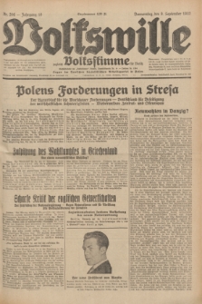 Volkswille : zugleich Volksstimme für Bielitz : Organ der Deutschen Sozialistischen Arbeitspartei in Polen. Jg.18, Nr. 206 (8 September 1932) + dod.