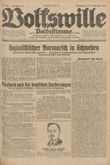 Volkswille : zugleich Volksstimme für Bielitz : Organ der Deutschen Sozialistischen Arbeitspartei in Polen. Jg.18, Nr. 216 (20 September 1932) + dod.