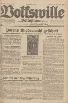 Volkswille : zugleich Volksstimme für Bielitz : Organ der Deutschen Sozialistischen Arbeitspartei in Polen. Jg.18, Nr. 228 (4 Oktober 1932) + dod.