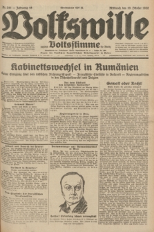 Volkswille : zugleich Volksstimme für Bielitz : Organ der Deutschen Sozialistischen Arbeitspartei in Polen. Jg.18, Nr. 241 (19 Oktober 1932) + dod.