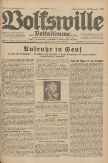 Volkswille : zugleich Volksstimme für Bielitz : Organ der Deutschen Sozialistischen Arbeitspartei in Polen. Jg.18, Nr. 261 (12 November 1932) + dod.