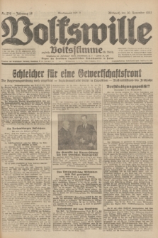 Volkswille : zugleich Volksstimme für Bielitz : Organ der Deutschen Sozialistischen Arbeitspartei in Polen. Jg.18, Nr. 276 (30 November 1932) + dod.