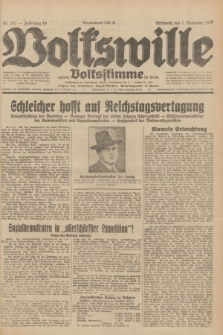 Volkswille : zugleich Volksstimme für Bielitz : Organ der Deutschen Sozialistischen Arbeitspartei in Polen. Jg.18, Nr. 282 (7 Dezember 1932) + dod.