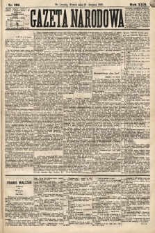 Gazeta Narodowa. 1883, nr 195