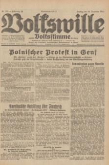 Volkswille : zugleich Volksstimme für Bielitz : Organ der Deutschen Sozialistischen Arbeitspartei in Polen. Jg.18, Nr. 289 (16 Dezember 1932) + dod.
