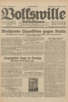 Volkswille : zugleich Volksstimme für Bielitz : Organ der Deutschen Sozialistischen Arbeitspartei in Polen. Jg.18, Nr. 295 (23 Dezember 1932) + dod.