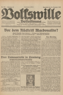 Volkswille : zugleich Volksstimme für Bielitz : Organ der Deutschen Sozialistischen Arbeitspartei in Polen. Jg.18, Nr. 296 (24 Dezember 1932) + dod.