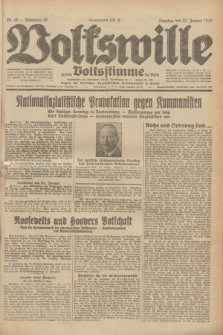 Volkswille : zugleich Volksstimme für Bielitz : Organ der Deutschen Sozialistischen Arbeitspartei in Polen. Jg.19, Nr. 18 (22 Januar 1933) + dod.