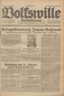 Volkswille : zugleich Volksstimme für Bielitz : Organ der Deutschen Sozialistischen Arbeitspartei in Polen. Jg.19, Nr. 24 (29 Januar 1933) + dod.