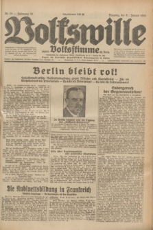 Volkswille : zugleich Volksstimme für Bielitz : Organ der Deutschen Sozialistischen Arbeitspartei in Polen. Jg.19, Nr. 25 (31 Januar 1933) + dod.