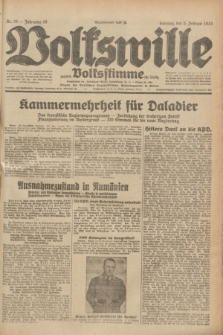 Volkswille : zugleich Volksstimme für Bielitz : Organ der Deutschen Sozialistischen Arbeitspartei in Polen. Jg.19, Nr. 29 (5 Februar 1933) + dod.