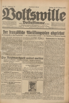 Volkswille : zugleich Volksstimme für Bielitz : Organ der Deutschen Sozialistischen Arbeitspartei in Polen. Jg.19, Nr. 33 (10 Februar 1933) + dod.
