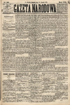 Gazeta Narodowa. 1883, nr 197
