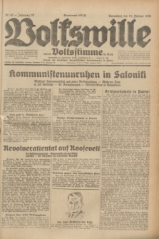 Volkswille : zugleich Volksstimme für Bielitz : Organ der Deutschen Sozialistischen Arbeitspartei in Polen. Jg.19, Nr. 40 (18 Februar 1933) + dod.