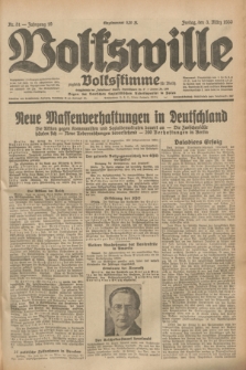 Volkswille : zugleich Volksstimme für Bielitz : Organ der Deutschen Sozialistischen Arbeitspartei in Polen. Jg.19, Nr. 51 (3 März 1933) + dod.