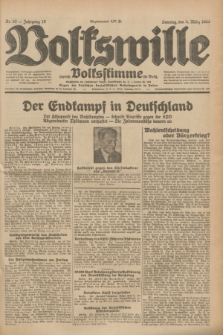 Volkswille : zugleich Volksstimme für Bielitz : Organ der Deutschen Sozialistischen Arbeitspartei in Polen. Jg.19, Nr. 53 (5 März 1933) + dod.