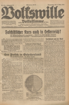 Volkswille : zugleich Volksstimme für Bielitz : Organ der Deutschen Sozialistischen Arbeitspartei in Polen. Jg.19, Nr. 56 (9 März 1933) + dod.