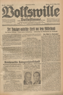 Volkswille : zugleich Volksstimme für Bielitz : Organ der Deutschen Sozialistischen Arbeitspartei in Polen. Jg.19, Nr. 57 (10 März 1933) + dod.