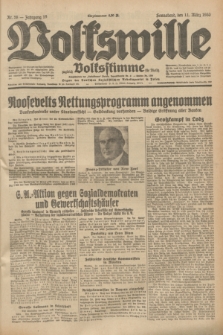 Volkswille : zugleich Volksstimme für Bielitz : Organ der Deutschen Sozialistischen Arbeitspartei in Polen. Jg.19, Nr. 58 (11 März 1933) + dod.