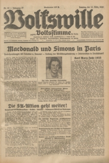 Volkswille : zugleich Volksstimme für Bielitz : Organ der Deutschen Sozialistischen Arbeitspartei in Polen. Jg.19, Nr. 59 (12 März 1933) + dod.
