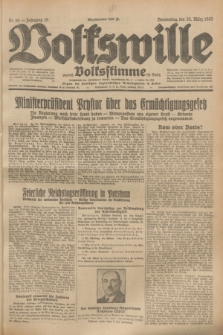 Volkswille : zugleich Volksstimme für Bielitz : Organ der Deutschen Sozialistischen Arbeitspartei in Polen. Jg.19, Nr. 68 (23 März 1933) + dod.