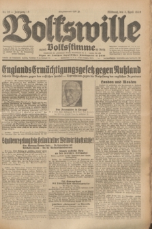 Volkswille : zugleich Volksstimme für Bielitz : Organ der Deutschen Sozialistischen Arbeitspartei in Polen. Jg.19, Nr. 79 (5 April 1933) + dod.