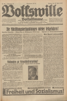 Volkswille : zugleich Volksstimme für Bielitz : Organ der Deutschen Sozialistischen Arbeitspartei in Polen. Jg.19, Nr. 98 (28 April 1933) + dod.