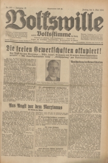 Volkswille : zugleich Volksstimme für Bielitz : Organ der Deutschen Sozialistischen Arbeitspartei in Polen. Jg.19, Nr. 102 (5 Mai 1933) + dod.