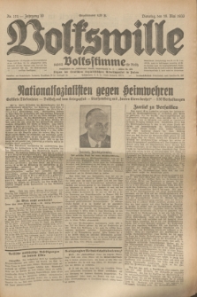 Volkswille : zugleich Volksstimme für Bielitz : Organ der Deutschen Sozialistischen Arbeitspartei in Polen. Jg.19, Nr. 111 (16 Mai 1933) + dod.