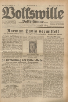 Volkswille : zugleich Volksstimme für Bielitz : Organ der Deutschen Sozialistischen Arbeitspartei in Polen. Jg.19, Nr. 112 (17 Mai 1933) + dod.
