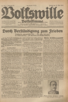 Volkswille : zugleich Volksstimme für Bielitz : Organ der Deutschen Sozialistischen Arbeitspartei in Polen. Jg.19, Nr. 114 (19 Mai 1933) + dod.