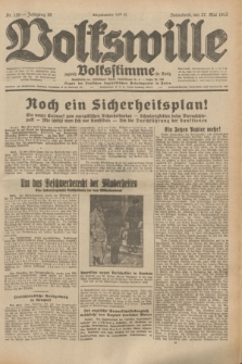 Volkswille : zugleich Volksstimme für Bielitz : Organ der Deutschen Sozialistischen Arbeitspartei in Polen. Jg.19, Nr. 120 (27 Mai 1933) + dod.