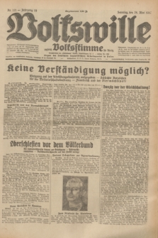 Volkswille : zugleich Volksstimme für Bielitz : Organ der Deutschen Sozialistischen Arbeitspartei in Polen. Jg.19, Nr. 121 (28 Mai 1933) + dod.