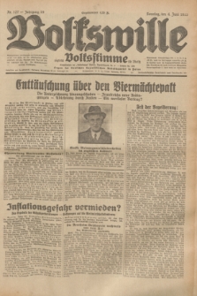 Volkswille : zugleich Volksstimme für Bielitz : Organ der Deutschen Sozialistischen Arbeitspartei in Polen. Jg.19, Nr. 127 (4 Juni 1933) + dod.